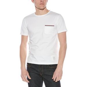 Thom Browne Mens  T-Shirt, White